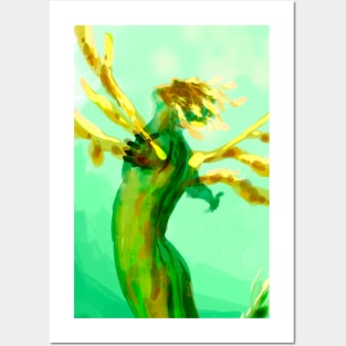 Leafy Sea Dragon Merman mermaid for MerMay2023 undersea fantasy art Posters and Art